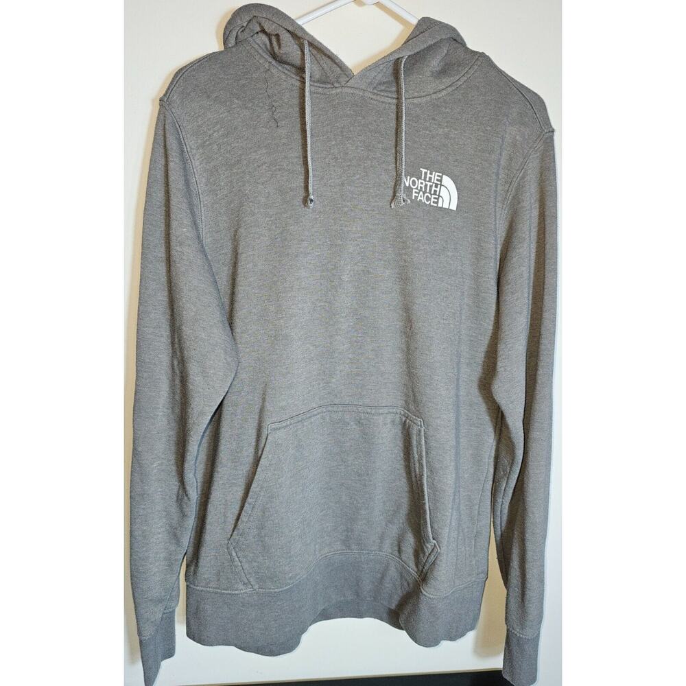 The North Face Sweater Adult Medium Gray Pullover Graphic Hoodie